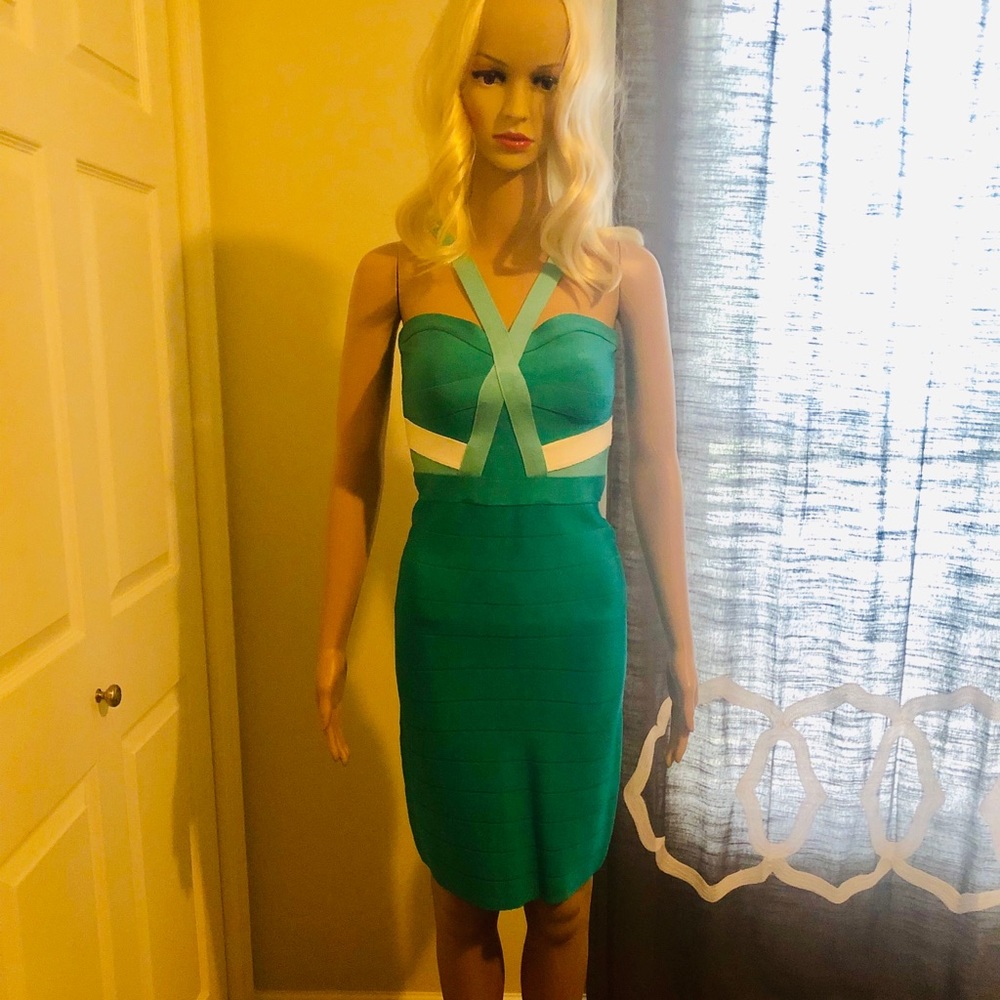 Bebe Bandage Dress SZ S